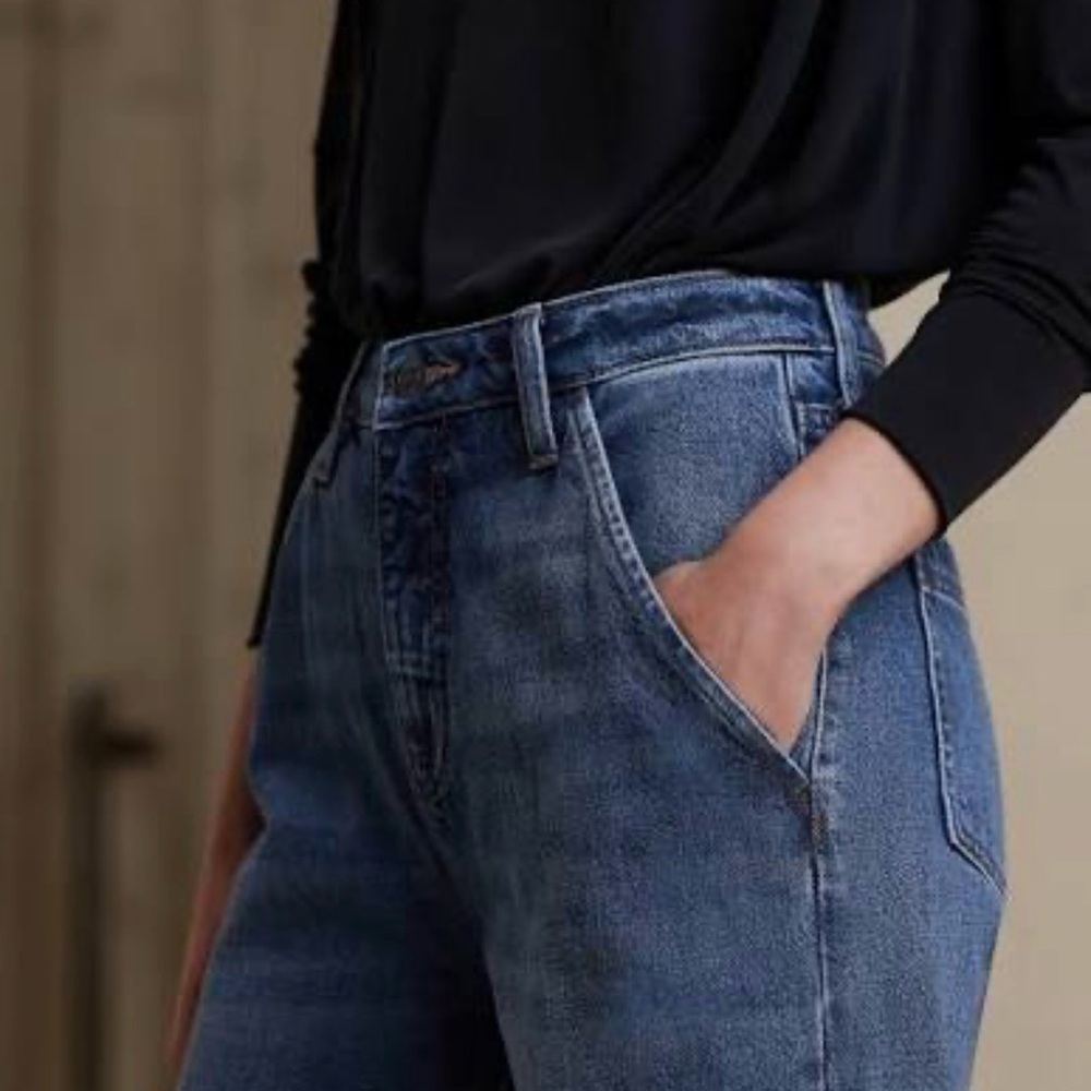 Banana Republic High Rise Trouser Blue Jeans Size 8 (W29)